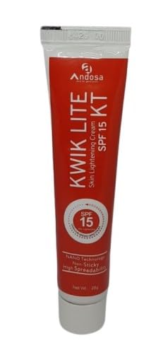 KWIKLITE KT 15 SPF 25g Cream for Anti Melasma and toning skin, fighting age spots, Scar & marks, for men & women