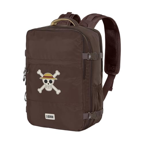 One Piece Skull-Zaino Grande da Viaggio Mercury 47x23x33cm, Marrone, Capacità 35 L