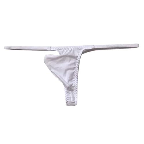Men's Sexy Low Rise Thong soft Ice Silk Underwear G-String Pouch T-Back Briefs2