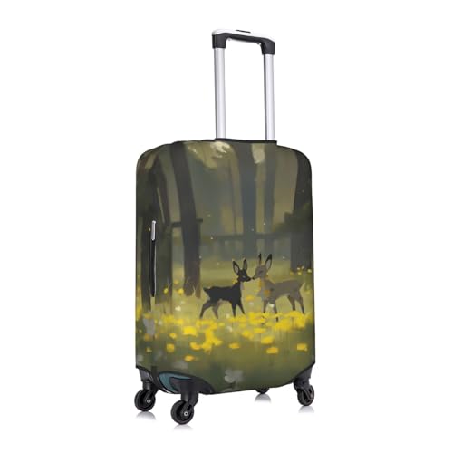 Cow Suitcase Covers, Luggage Protectors Fits Four Sizes Suitcase For Travel3