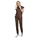Eipnare Scrubs Set for Women Medical Uniform Nurse Suit, Anti-Wrinkle Scrub Top Jogger Pant&11 Pockets,4 Way Stretch Workwear