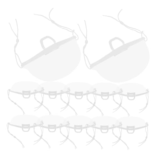 OFFSCH 30pcs Restaurant Cooking Masks Plastic Mouth Cover Breathable for Waiters Chefs