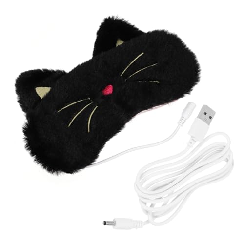VERDANVERSE Antifaz Térmico USB para Dormir Máscara de Ojos con Calor Magnético Bolsas y Ojeras Banda Elástica Adaptable para Hombres y Mujeres