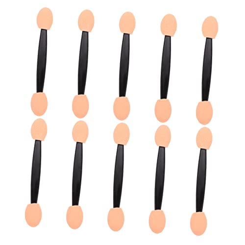 HAPINARY 100pcs Dual-sided Eyeshadow Makeup Tool Eye Brush for Eye Shadow Eyebrow Drawing Face Glitter Applicator Lightweight Easy to Use for Halloween Thanksgiving Christmas Events