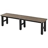 ガーデンマスター(Gardenmaster) PS縁台 幅150×奥行36×高さ40cm ポリスチレン ガーデンベンチ ガーデンチェア ベランダ バルコニー 軽量 踏み台 玄関台 お庭 ガーデンマスター ダークブラウン PBT-150