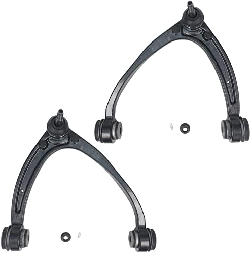Image of Detroit Axle - 8pc Front End Kit for 2007-2013 Chevrolet Silverado 1500 GMC Sierra Suburban 1500 Avalanche Tahoe Yukon Cadillac Escalade, Upper Control Arms Sway Bars Inner Tie Rods Lower Ball Joints