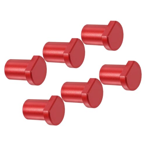 Tofficu 6pcs Aluminum Alloy Bench Dogs Workbench Clamp for Dog Workbench DIY Woodworking Projects Tabletop Clamping System