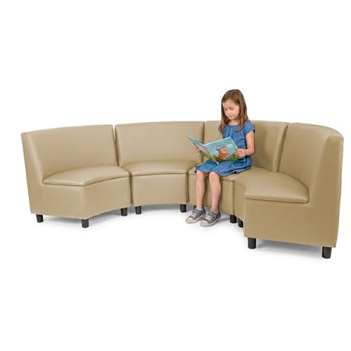 Image of FDP Kid Comfort Collective Modular Wedge Chairs, 4-Pack - Sand