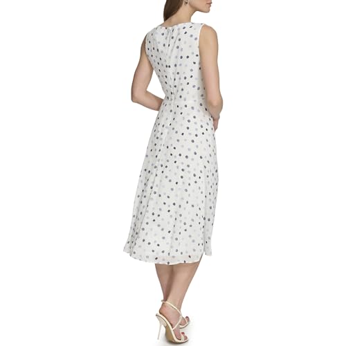 Image of DKNY Women's Sleeveless Side Drape Midi Dress