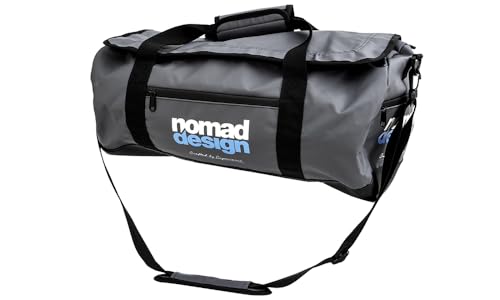 Nomad Design Duffle Bag – 40L Heavy-Duty Waterproof Gear Bag for Fishing, Boating, Travel & Outdoor Adventures – Durable, Weatherproof, Roll-Top Dry Bag with Shoulder Strap