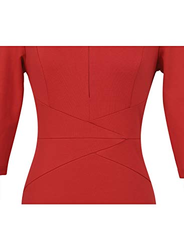 Image of VFSHOW Womens Slim Zipper Up Work Business Office Party Bodycon Pencil Sheath Dress