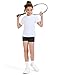 HASMES Girls Athletic Shirts Short Sleeve Active T-Shirts,Basic Tee Tops,Sports Activewear for Kids Teens White