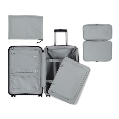 Image of Samsonite Elevation Plus - Carry-On Hardside Luggage - Scratch Resistant Polypropylene Shell, RightHeight Adjustable Handle, Integrated AirTag Holder, TSA Lock, WetPak Compartment - Midnight Blue