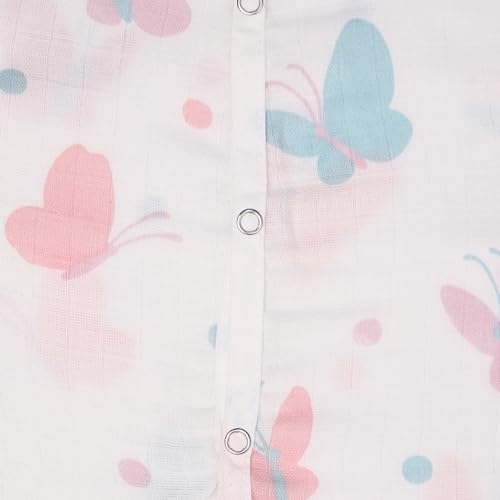 Image of Kidbea Baby Jhabla for Newborn Baby | Cute Printed Muslin Cotton Clothes for Infants Kids | Soft Breathable Sleeveless Baby Wear