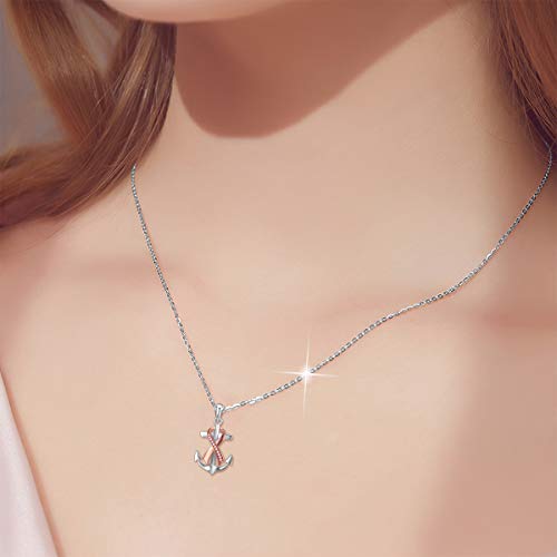 PEIMKO Breast Cancer Awareness Survivor Jewelry Gifts for Women, 925 Sterling Silver Breast Cancer Survivor Heart Pendant Necklace for Women Post Surgery Survivor Chemo2