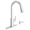 American Standard 7421300002 Raviv Pull Down Kitchen Faucet with Sprayer and Soap Dispenser Chrome