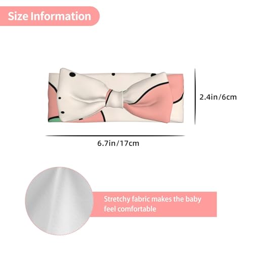 Peachy Cutie Baby Bow Headband, Soft Baby Bow Hair Accessory For Newborn Babies, *Toddlers, Kids.3