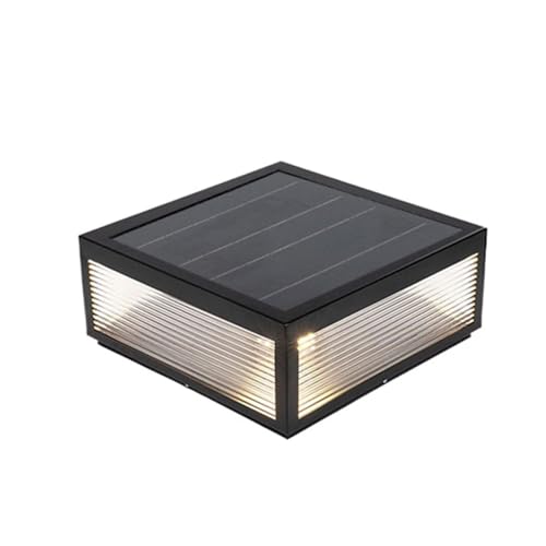 Éclairage solaire extérieur IP65 lanterne LED colonne moderne pour poteau et clôture