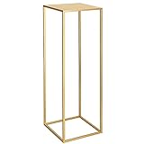 Elemento decorativo: la columna de metal no solo se puede utilizar como soporte para flores, sino que también es ideal para arreglos con otros elementos decorativos como piedras, velas o jarrones