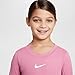 Nike Dri-FIT All Day Play Little Kids' Hemmed T-Shirt (Magic Flamingo, 36M318-ACG) Size 6