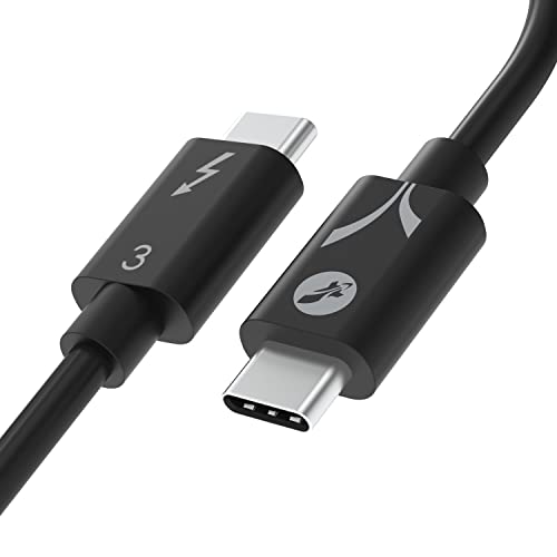 SABRENT USB C Thunderbolt 3 Cable 100W 40Gbps USB-C TB3 Super Fast Transfer and Charging Intel Certified 20cm (CB-T320)
