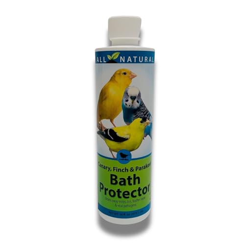 Image of Care Free Enzymes Canary, Finch & Parakeet Bath Protector, 16 oz, Gentle Bird Bath Additive for Pet Birds, Helps Keep Bath Water Clean, Supports Feather Care, Safe for Small Pet Birds
