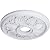 Ekena Millwork CM18ED1 Edinburgh Ceiling Medallion, 18 1/8"OD x 3 1/2"ID x 2 3/4"P, Factory Primed
