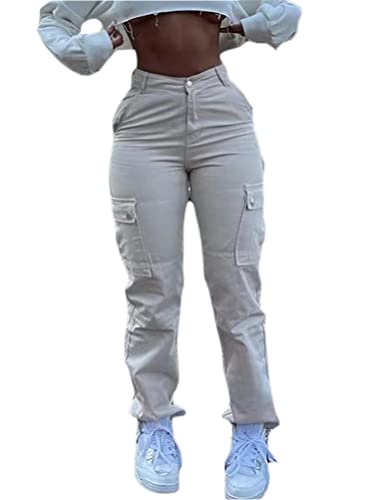 Minetom Freizeithosen Damen Cargo Hose Sweathose Jogginghose Sporthose...