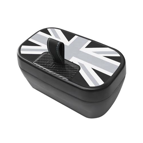 FDAIUN Mittelkonsole Aufbewahrungsbox Armlehne Organizer Tray für Mini Cooper S F65 F66 2024 2025 Automatikgetriebe Zubehör Ablagefach in der Mittelkonsole Mini Zubehör (Grau Weiß)