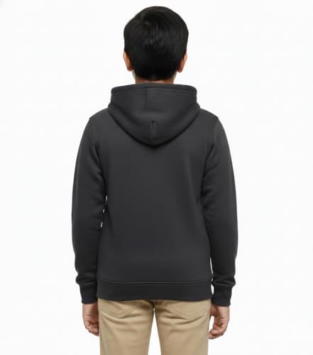 Image of Boy's Cotton Fleece Hooded Sweatshirt with Kangaroo Pocket