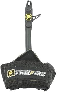 TruFire Patriot Archery Compound Bow Release - Adjustable Black Wrist Strap