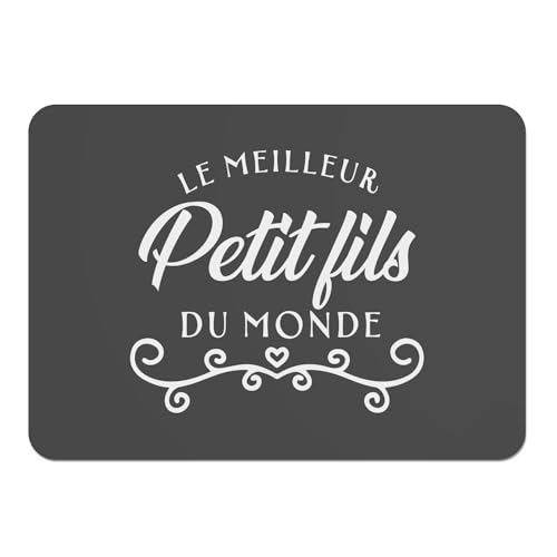 4 Sets de table noirs grand format 39,5x28,5 cm avec dessous en liège souple - 2