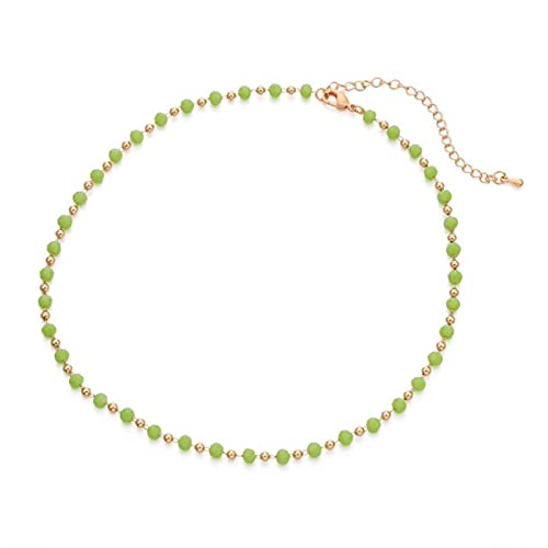 Choker cristal rose vert noir, bijoux de mariage et collier trendy femme