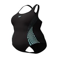Speedo Placement Medalist (+) Traje de baño para Mujer, Dark Teal, 50
