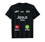 Photo Gallery maglietta religiosa con scritta "jesus is calling christian" maglietta Photo Gallery maglietta religiosa con scritta "jesus is calling christian" maglietta