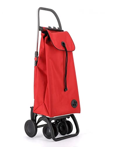 Chariot de Course Rolser I-Max MF 4 Roues 2 Pivotantes Pliante - Rouge