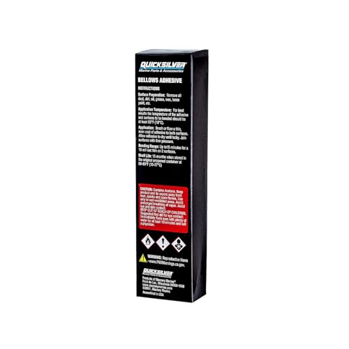Image of Quicksilver 86166Q1 Bellows Adhesive - Resistant to Oil, Grease, Gasoline and Water - 1.5 oz Tube