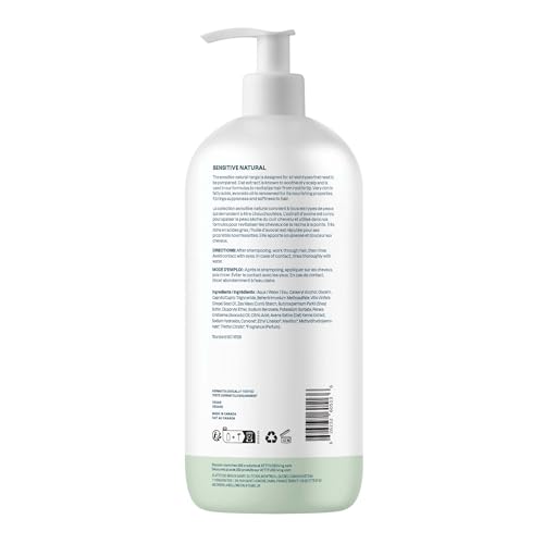 Image of ATTITUDE Nourishing Hair Conditioner for Sensitive Dry Scalp, Dry and Damaged Hair, Soothing Oat, Naturally Dervied Ingredients, Dermatologically Tested, Vegan Detangler, 32 Fl Oz