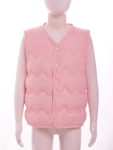 Linjinx Kids Boys Girls Warm Quilted Down Vest Lightweight Sleeveless Jacket Puffer Down Vest Waistcoat Outwear3