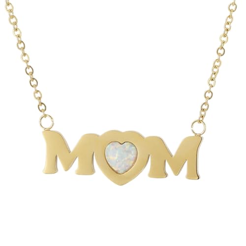 Pendentif minimaliste bleu avec initiales, collier fête des mères