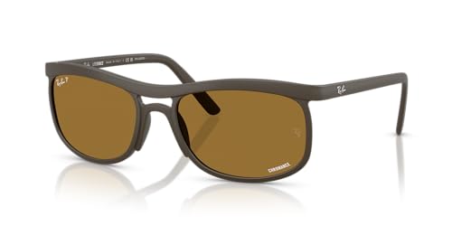 Ray-Ban RB4452CH Sunglasses, Sand Brown/Brown Chromance, 59 mm - image 2