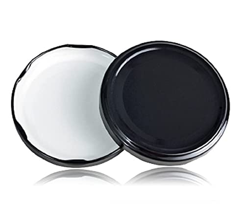 Image of Glass Jar Containers Set of 2 for Kitchen Storage - 1000 ml (1 kg) Each - Airtight Black Lids, BPA-Free, Food Safe - Pantry Storage Jars for Dry Food, Sugar, Snacks & Spices (2)