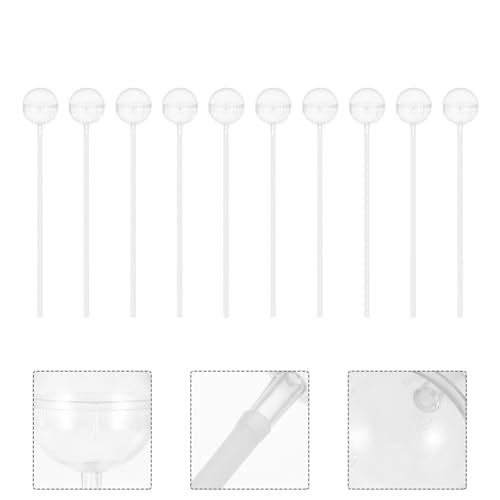 Support rond en plastique transparent sachet chocolat x50