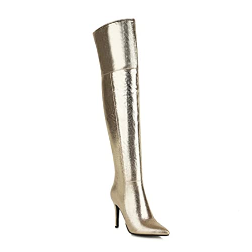 Bottes de mode pour femmes à talon aiguille 10cm anti-glisse