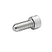 J.W. Winco 6N40P48/BN GN606-NI Socket Head Cap Screw with Flat Ball End, M6 x 40 mm Thread Length, Stainless Steel