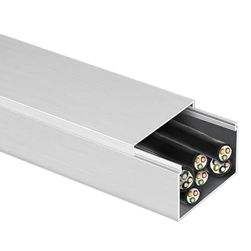Cubre Cables Organizador Canaleta Organizador De Cables De Gran Capacidad De 100 Cm, 80, 75, 60, 50, 40, 30, 25 Y 20 Cm De Largo Para Ethernet, TV, Garaje Y Conciertos, Protector De Cables Eléctricos(