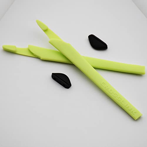 Kit de jambe en silicone vert clair pour lunettes Oakleys Crosslink - 2