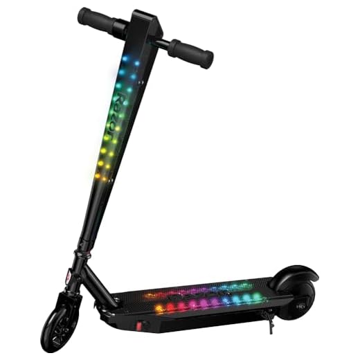 Razor Sonic Glow Black Electric Scooter with LED Lights and Bluetooth Wireless Speaker,
