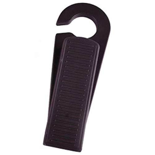 CoJo Premium Rubber Brown Door Stopper 3 Pack – All Floor Surfaces Door Stop – Home and Office Flexible Door Stops Non Scratching Strong Grip - Wedge Doorstop Non-Skid Rubber Base Grip –5 Bonus eBooks