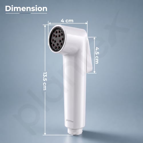 Image of Plantex Self Cleaning Health Faucet for Toilet /ABS Plastic Jet Spray for Bathroom /Hand Gun /Without Hose Pipe - Pack of 1 (White)